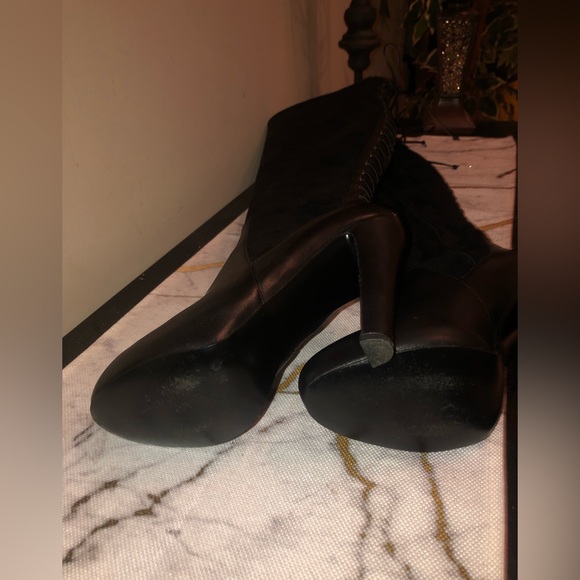 Nine West over the knee black boots; sexy, classy, & very sassy; - Picture 10 of 12